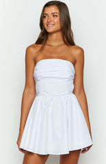 Declynn White Strapless Mini Dress