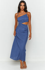 Lene Blue Maxi Dress