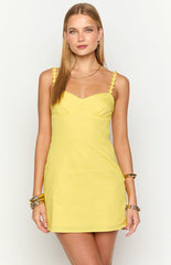 Marbelle Bright Yellow Mini Dress